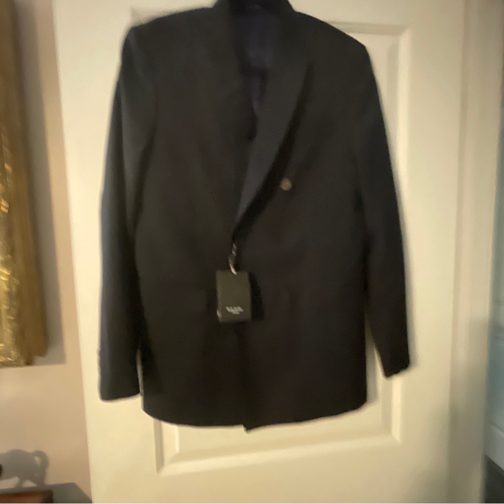 Paul Smith double breasted suit jacket navy blue.